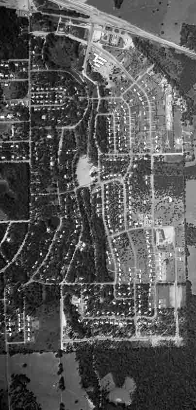 aerial image of IHA in 1957